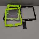 SEYMAC stock Case for iPad 9th/ 8th/ 7th Generation 10.2'', Shockproof with Screen Protector, Pencil Holder [360 Rotating Hand Strap] & Stand, for iPad 10.2 inch 2021-2019 (Green+Black)