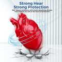 2 x AirPods Pro 2 Case  Heart-Shaped Silicone Protective Cover with Keychain Shockproof Design Compatible with AirPods Pro 2nd Generation (White)