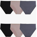 Fruit of the Loom Women's Fit for Me Plus Size Underwear, Designed to Fit Your Curves, 6