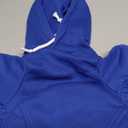 Dog Sweaters for Medium Dogs Dog Hoodie Solid Soft Brushed Fleece Clothes Sweatshirt with Pocket, Blue, Size M