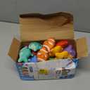 ZOOI Toddler Montessori Toys for 1-3 Year Old, 24PCS Cloth Fishing Game with Stacking Cups for Hand-Brain Coordination, Sensory Baby Toys 6-12 Months, 1-3 Year Old Girl Boy Birthday Gifts