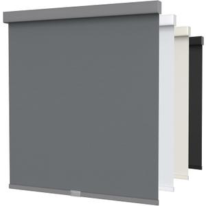 MYshade Cordless Blackout Roller Shades for Windows with Valance, Thermal Insulated UV Blocking Fabric, Cordless Window Blinds for Bedroom & Living Room, Easy Install, 35" W x 72" H, Grey