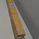 Tension Curtain Rod 51-165 Inch, Extra Long Curtain Rod No Drilling for Window or Bathroom, Outdoor Curtain Rods for Patio, Easy to Install, Never Rust, Rod Diameter 1.26 Inches-Black