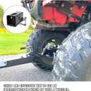 Rear 2" Receiver Hitch, 4 Wheeler Hitch Extension, ATV Hitch Receiver with Bolts/Washers/Lock Nuts, Fit for Honda 2001-2014 Rubicon TRX 500, 2007-2024 Rancher TRX 350 400 420 450 500 520, Recon 250