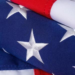 Heavy Duty Spun Polyster American Flags 2.5x4 FT for Outside,Tearproof Super Tough SeriesFade Resistant All Weather US Flags 2.5 x 4 Outdoor,Waterproof and High Wind USA Flag-Embroidered Stars, Sewn Stripes, Brass Grommets