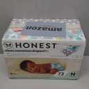 The Honest Company Clean Conscious Diapers | Plant-Based, Sustainable | Above It All + Pandas | Club Box, Size Newborn, 72 Count