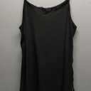 XAKALAKA Women Plus Size Lace Babydoll Lingerie Side Slit Strappy Chemise Sleepwear (Black, XL)