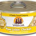 Weruva Classic Cat Food, Paw Lickin Chicken with Chicken Breast in Gravy, 5.5oz Can (Pack of 24) (EXP 04/30/29)