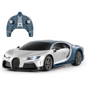 MIEBELY Remote Control Car - 1/24 Scale Fast Rc Race Car, Bugatti Chiron 3.7V 500 mAh Toys with Headlight, Racing Hobby Model Birthday Ideal Gifts for Adults Kids Boys Age 6 7 8 9 10 Year Old