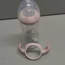 Oberni Baby Bottles, Weighted Straw Toddler Milk Bottles with Non-Slip Handle, Size + Variable Fast Flow, 12+ Months, BPA-Free, Pink/1Pack/9oz