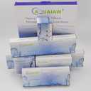 Aquaiaw Shower Arm and O-Ring Flange, 6 inch, Solid Brass, Round, Both Soldered 1/2 NPT Tapered Threads, Straight Shower Arm Extension, Ceiling Shower Head Arm for Rainfall Shower (Brushed Gold)