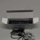 Netzu 3-in-1 Digital Clocks for Living Room with Temperature, Date & Time Display - 4 Levels Birghtness, 3 Volumes, Small & Compact Plug-in Alarm Clock for Bedroom, Office (Black)