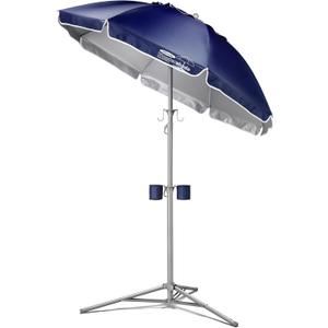 Wondershade Ultimate Portable Sun Shade Umbrella Lightweight Adjustable Outdoor Patio & Beach Umbrella with Tripod Base (Navy)
