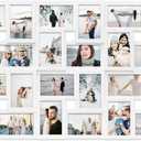 Jerry & Maggie 4×6 collage frame 24 pictures, picture frames collage wall decor, 24 slot picture frame Wall Hanging For 6×4 Photo, White