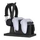 Kaseny Gamer Gifts for Men Teenage Boy Controller Holder & Headphone Stand, Stylish Gaming Accessories Setup Controller Stand Headset Stands, Unique Gifts for Gamers to Organize Gaming Equipment