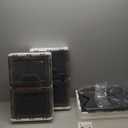 LCG 3-Tier Foldable Plastic Storage Bins with Lids and Doors, 25 Gallon (8.4 Gal x 3pack), Stackable Organizer Drawer (Medium)