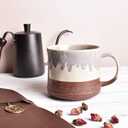 Bosmarlin Large Ceramic Coffee Mug, Big Tea Cup, 7 Colors to Choose, 21 Oz, Dishwasher and Microwave Safe, 1 PCS (Red)