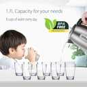 COMFEE' Stainless Steel Electric Kettle, 1.7 Liter Tea Kettle Electric & Hot Water Kettle, 1500W Fast Boil with LED Light, Auto Shut-Off and Boil-Dry Protection (1.8 Quarts)