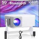 Mini Upgraded Projector, Bright 3000+ Lumen HD Mini Projector – Portable, 3D-Ready, Multi-Device Compatible, Portable Outdoor Movie Projector, Mini Projector for Home Bedroom