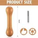 Thyle 2 Pcs Tie Dye Tool Wood Sinew Pulling Device DIY Tie Dye Stretching Tools, for Adults Handmade Accessories, Made of Handmade Natural Wood with Connectors