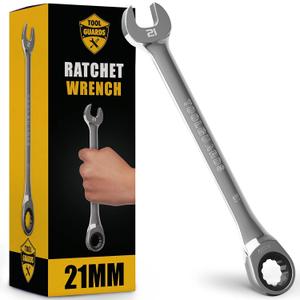 TOOLGUARDS 21mm Wrench - Ratcheting Wrench - Slim Profile - Ratchet Wrench
