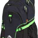 High Sierra Loop Backpack, Travel, or Work Bookbag with tablet sleeve, One Size, Midnight Blue/Black/Lime
