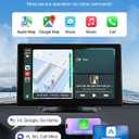 VEVOR Wireless Car Stereo, 9-Inch HD Portable Radio Touch Screen Compatible with Apple CarPlay & Android Auto, CarPlay Screen with Backup Camera, Voice Control, Mirror Link, Bluetooth, GPS Navigation