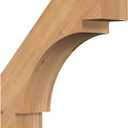 Ekena Millwork BRC04X12X12MRC00SWR 3 1/2"W x 12"D x 12"H Merced Smooth Knee Brace, Western Red Cedar