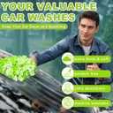 Car Wash Mitt, 2 Pack Premium Chenille Microfiber Wash Mitt, Scratch-Free & Lint-Free, Rich Foam, Highly Absorbent, Perfect for Car Washing and Detailing, 7.12''X10.14''