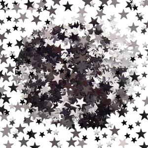 Yosawa 60g/2.1oz Foil Star Confetti Glitter Mixed Pack Metallic Foil Table Confetti Sparkle Sequins for Wedding,Party Decoration(Black)
