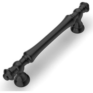Amerdeco 10 Pack Matte Black Cabinet Pulls 3.75 Inch(96mm) Hole Center Cabinet Hardware Kitchen Cabinet Handles for Bathroom Drawer Pulls Dresser Pulls ZH0014