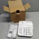 VTech SN5147 Amplified Corded/Cordless Senior Phone with Answering Machine, Big Buttons, 90dB Extra-Loud Visual Ringer, 50dB Audio Assist, Call Blocker, White