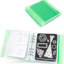 UNIMEIX 12 Pcs Magnetic Sheets for Die Storage with 1 Binder Cover, Stamp and Die Storage Pockets Die Cut Storage for Card Making Supplies(0.8 mm Thickness, Green)