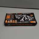 HORUSDY Thin Wrenches Set | Metric | 10-Piece | Including 5.5mm to 27mm | Bike Wrench Set | Thin Open End Wrench Set with Rolling Pouch