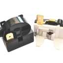 Compressor 4.7 Ohm 3-Pin PTC Starter/Start Relay and Overload Kit Compatible with Mini Fridges, Compact Refrigerators, Beverage & Wine/Beer Coolers, Deep Freezers, Beer/Wine Refrigerators