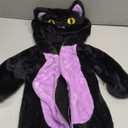 Dcohmch Toddler Baby Black Cat Costume Cute Hooded Jumpsuit Zipper Snowsuit Infant Boy Girl Warm Winter Clothes 0-3T (12-18 Months)