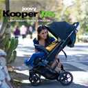 Joovy Kooper RS Lightweight Travel Stroller for Infants and Toddlers with One-Hand Fold, Magnetic Buckle, Multi-Position Recline, and Swing-Open Tray