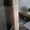  double sliding frameless bathtub door finished in Matte Black
