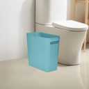 Versatile 1.8 Gallon Plastic Trash Can - The Compact Bin for Bathroom, Kitchen, or Home Office - Green