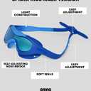 ARENA Unisex Kids Spider Swim Mask Boys and Girls Ages 2 to 5, Anti-Fog Non-Mirror Lens, Easy to Use Strap Wide View Snug Fit (Blue)