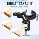 Bench Vise 2.5 inch Table Clamp On Vise,360 Swivel Base Heavy Duty Home Vice Bench Vise For Workbench Clamp Vise for Woodworking,Metalworking, Cutting Conduit, Drilling, Sawing