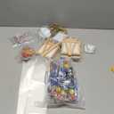 HyDren 158 Pcs Paint Party Favors Bulk 4 x 4 Inch Canvas Easel and Watercolor Paint Set Palette Brush Stickers Tattoo Sticker Keychains for Art Party Gifts