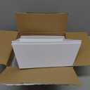 MADHOLLY 6 Set Baskets for Gifts Empty - Sturdy Kraft Gift Basket Kit with Cellophane Wrap and Pull Bows for Easter, Wedding, Baby Shower, Mother's Day, Birthday Gift Wrapping, White