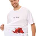 MISS FANTASY Pirate Shirt Women Men - Pirate Costume Outfits Halloween Unisex Adults (White, XL)