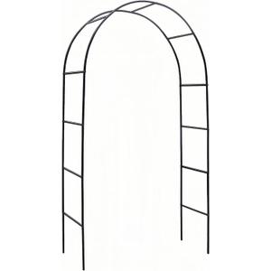 Garden Arch, Outdoor Flower Garden Arch Trellis, Sturdy Steel Arbor for Climbing Plants, Wedding Decoration, 7'8" H x 4'5" W, Dark Green