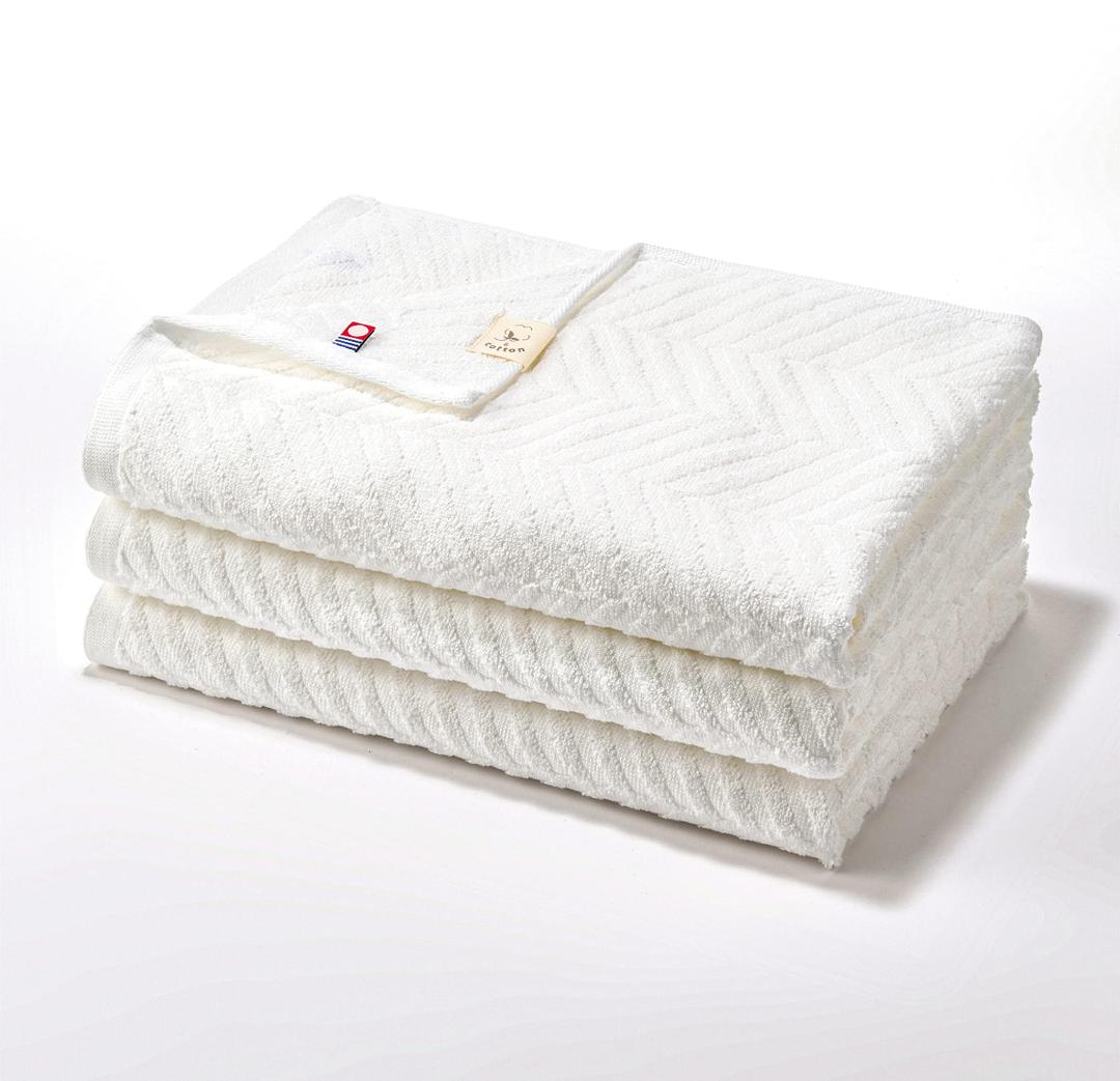 Imabari Bath Towel, Imabari, Large, Made in Japan, 100% Cotton, Imabari Towel, Bath Towel, Imabari Towel (Aze-Weave, 3)