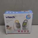VTech Communications DM221 Audio Baby Monitor with up to 1,000 ft of Range, Vibrating Sound-Alert, Talk Back Intercom & Night Light Loop, White/Silver
