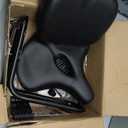 MOONCOOL Oversized Bike Seat with Adjustable Backrest, 13"  11.8" Wide Padded Saddle for Bicycles, Tricycles & Exercise Bikes, Memory Foam & Shock-Absorbing, Waterproof PU, Fits 7/8" Seat Posts (Black)