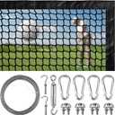 Golf Net,Golf Practice Net with 33 ft Steel Wire Rope and Hanging Kit, Heavy Duty Golf Hitting Net, Also as Hockey Net and Chipping Net - 7ft,10ft, 15ft, 25ft, 30ft, 40ft
