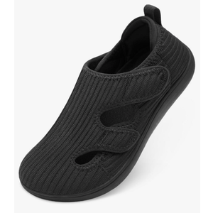 LeIsfIt Diabetic Shoes for Women Adjustable Extra Wide Barefoot Walking Shoes for Swollen Arthritis Edema Feet Wide Width Zero Drop Sole Size 41